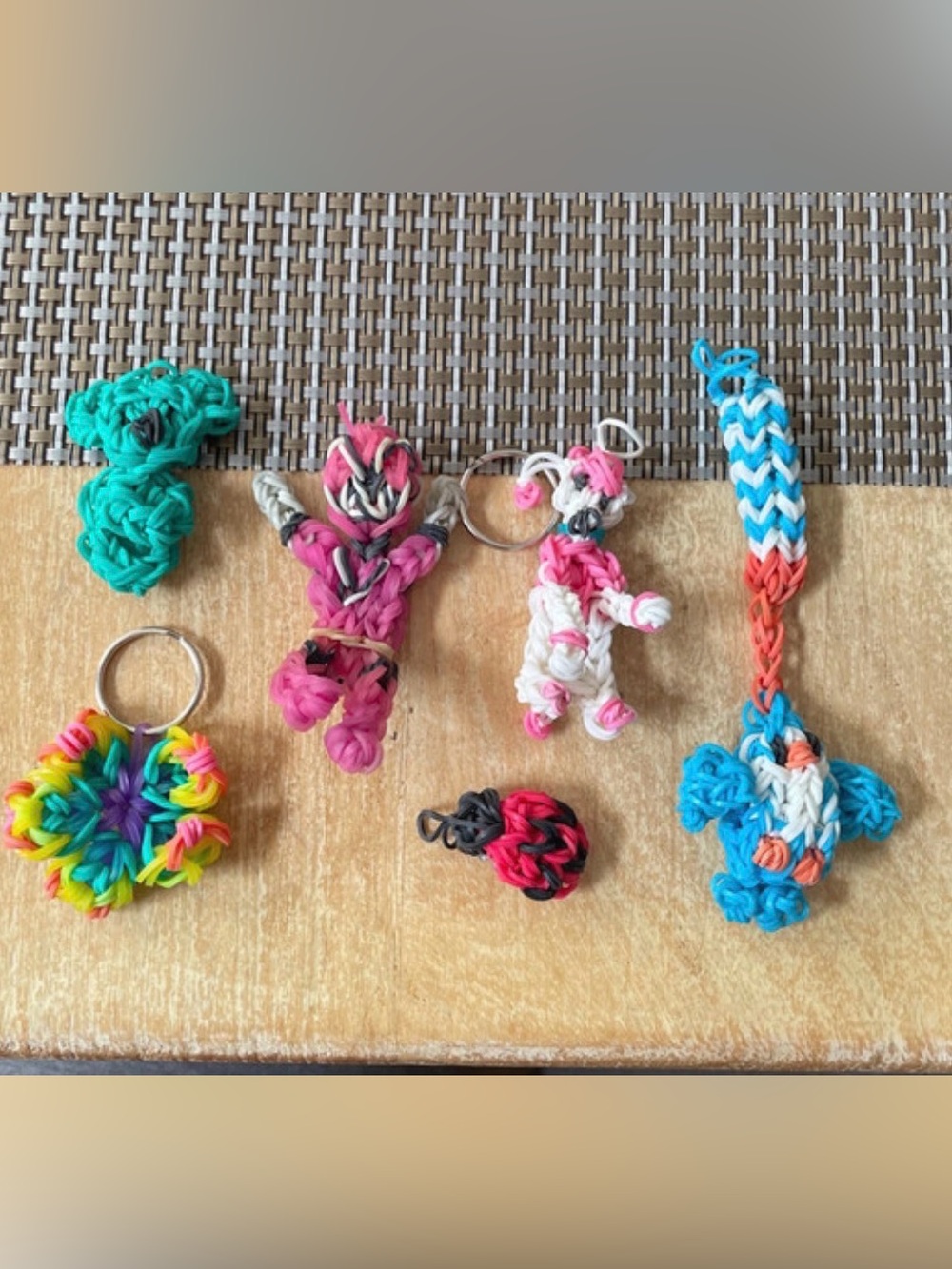 Handmade Rainbow Loom Bracelets & Keychains